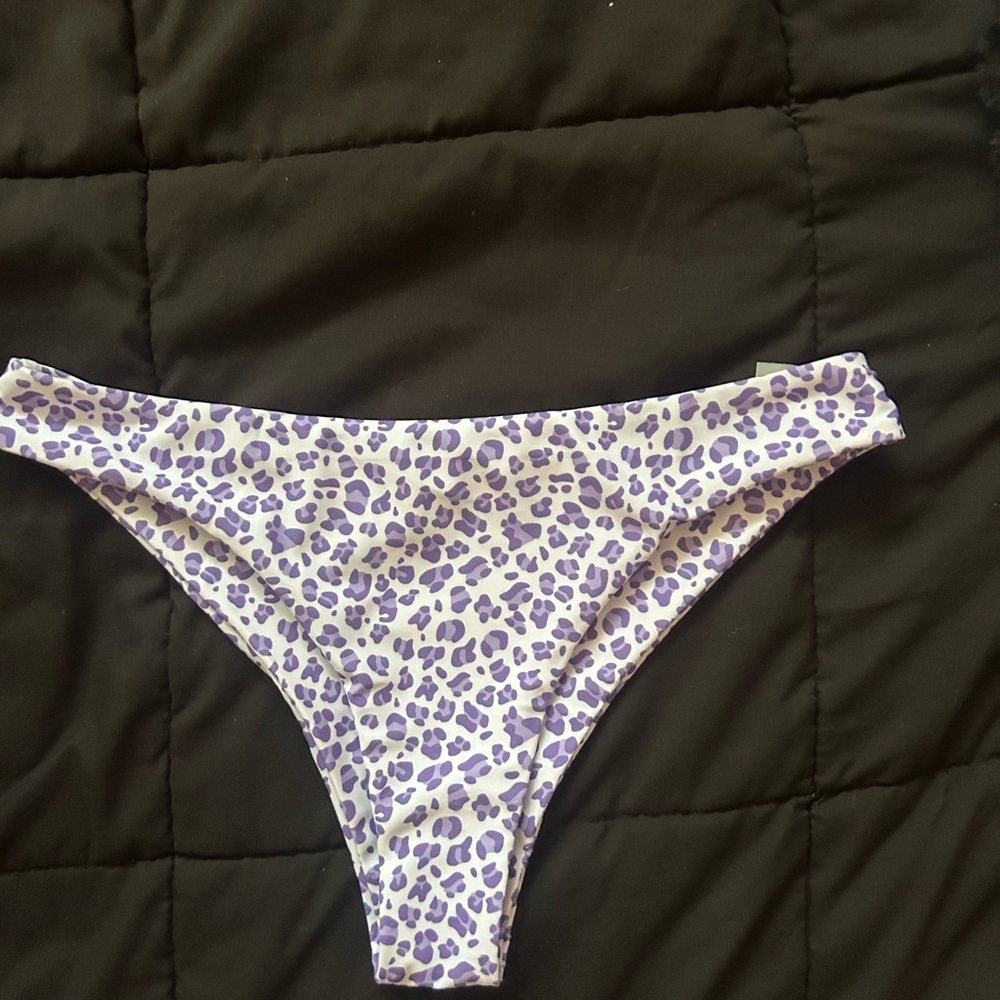 SHEIN Purple Leopard Bikini Bottom